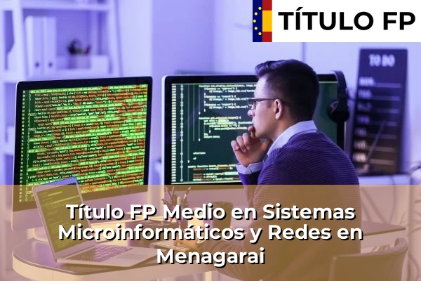 Título FP Medio en Sistemas Microinformáticos y Redes en Menagarai