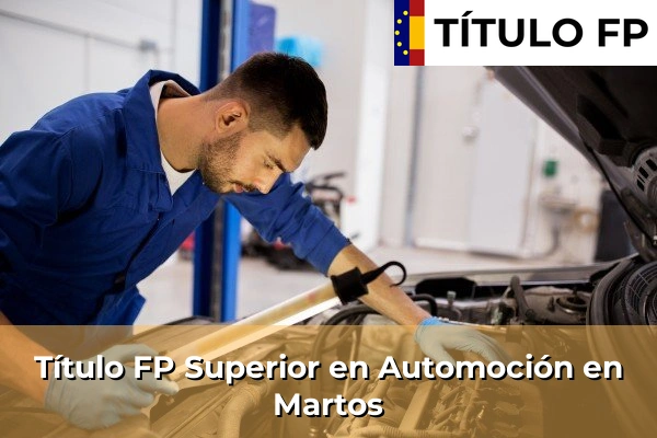 Título FP Superior en Automoción en Martos