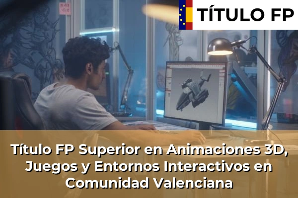 Título FP Animaciones 3D, Juegos y Entornos Interactivos 11 Título FP Superior en Animaciones 3D, Juegos y Entornos Interactivos en Comunidad Valenciana
